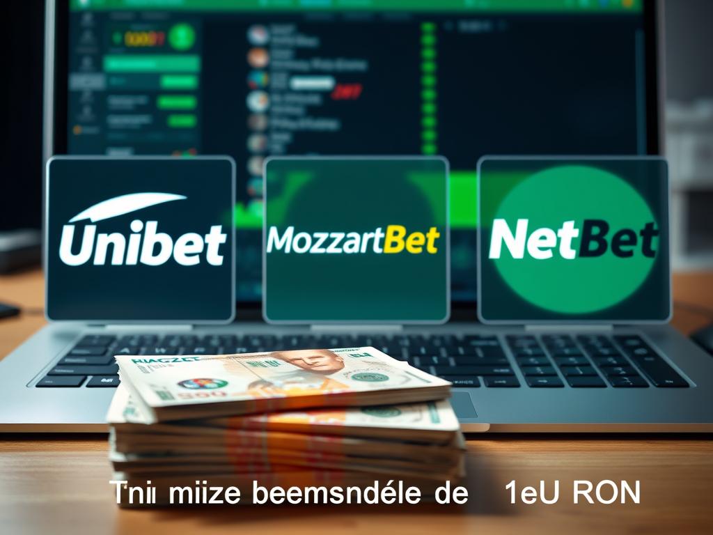 mize minime de 1 RON, cashout rapid, unibet, mozzartbet, netbet